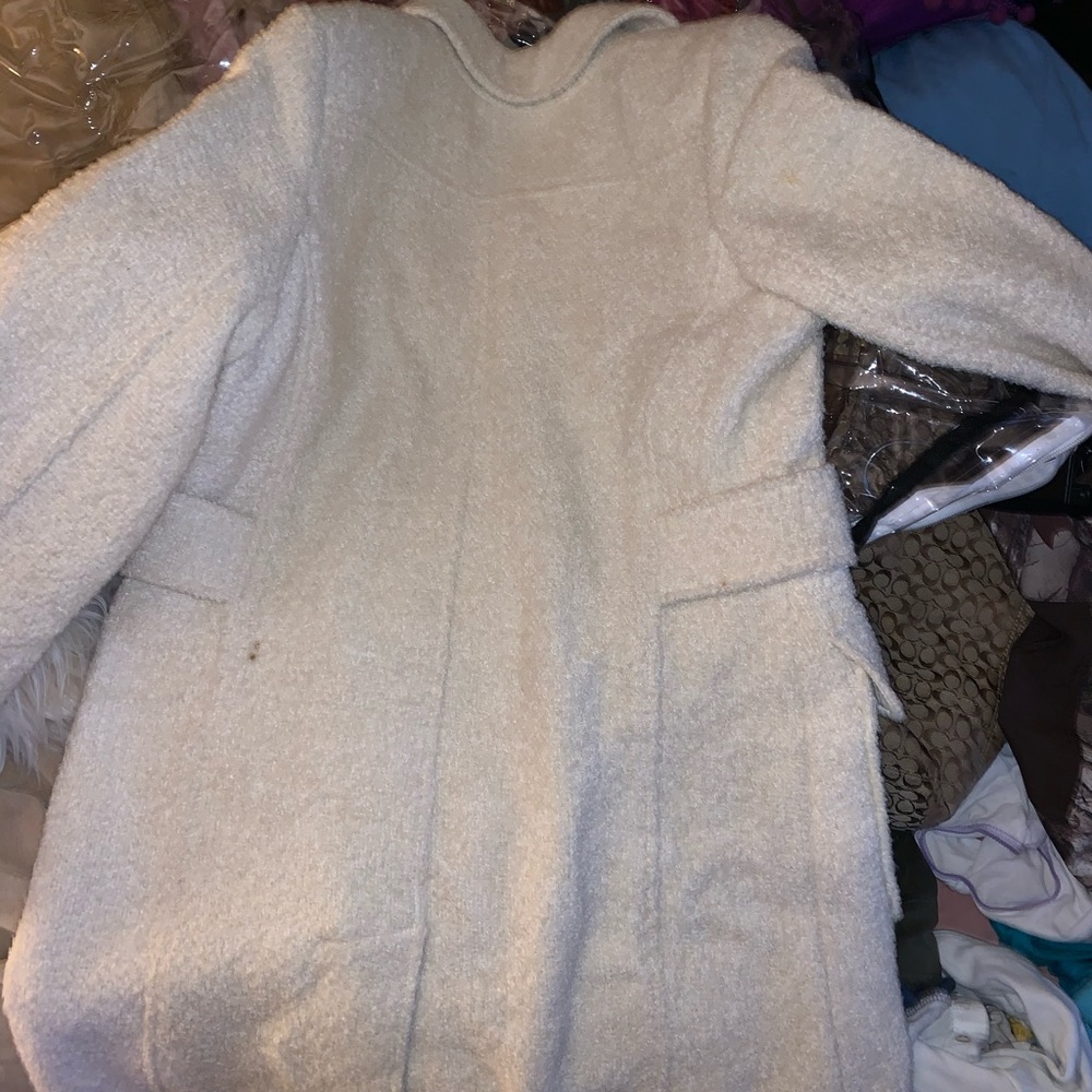Cream pea coat!